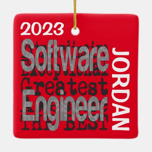 Software Engineer Extraordinaire CUSTOM Ceramic Ornament