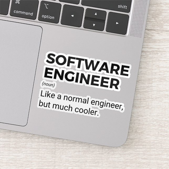 Software Engineer Funny Developer Saying Sticker (Detail)