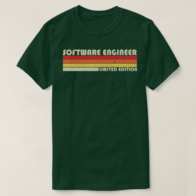SOFTWARE ENGINEER Funny Job Title Profession Birth T-Shirt (Design Front)