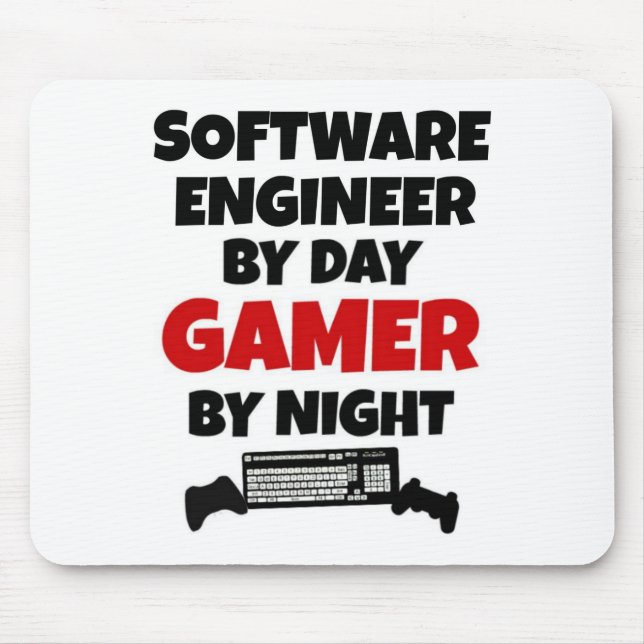 Software Engineer Gamer Mouse Pad (Front)