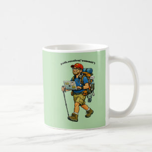 Software Engineer Going Hiking with a Backpack URM Coffee Mug