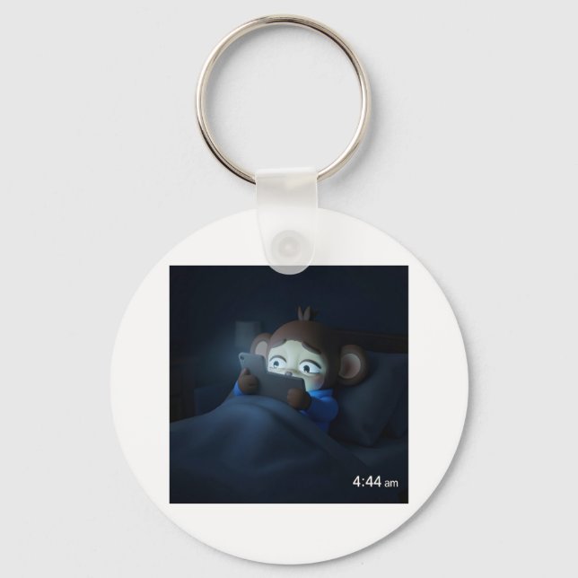 Software Engineer Jitters at 4:44 am Keychain (Front)