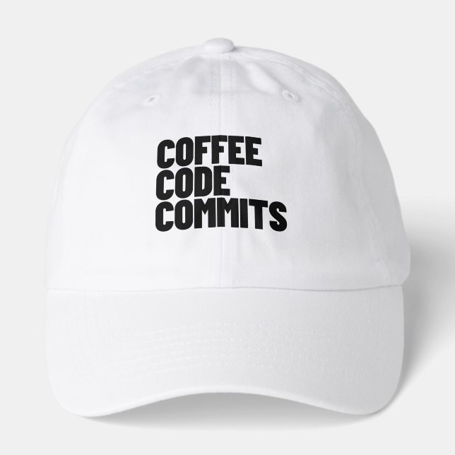 Software Engineer Life - Coffee Code Commits Devel Hat (Front)