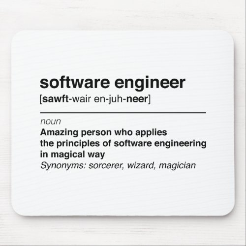 Software engineer mouse pad