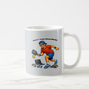 Software Engineer Playing Pickleball with a Paddle Coffee Mug