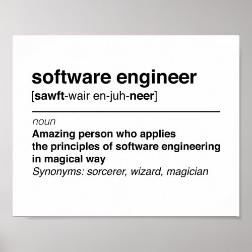 Software engineer poster