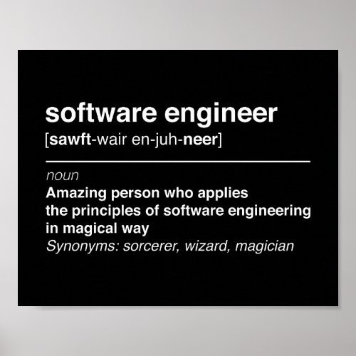 Software engineer poster