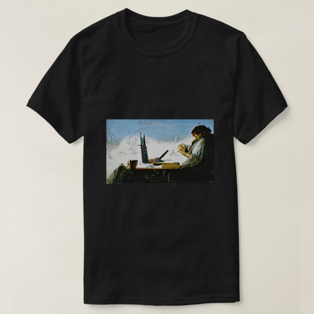 Software Engineer Writing Code AIGENERATED ART T-Shirt (Design Front)