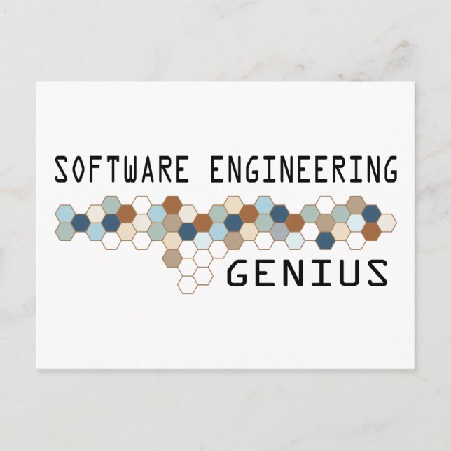 Software Engineering Genius Postcard (Front)