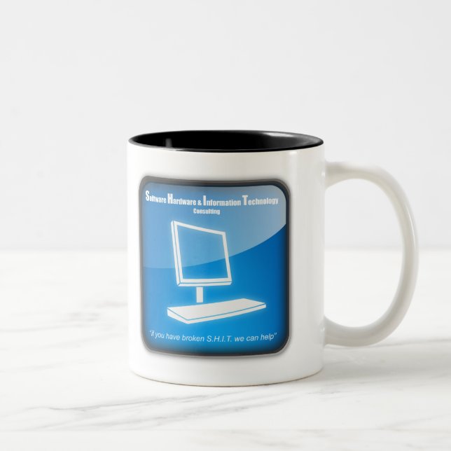 Software Hardware and Information Technology Two-Tone Coffee Mug (Right)