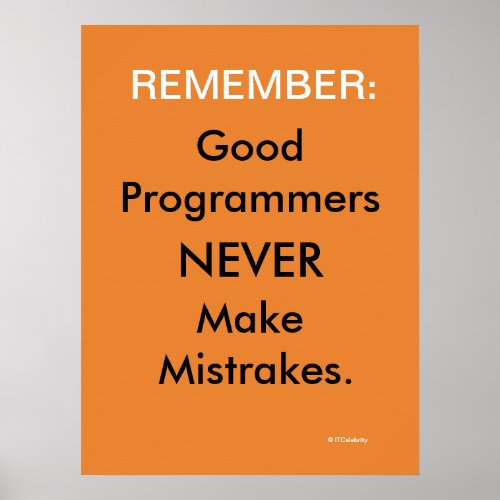 Software Programmer Funny Computer Slogan Joke Poster