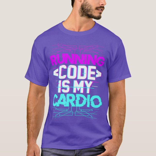 Software Running Code Gift for Developer T-Shirt (Front)