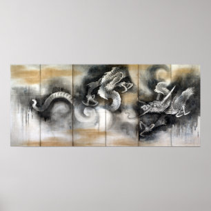 Soga Nichokuan Dragon and Tiger Poster