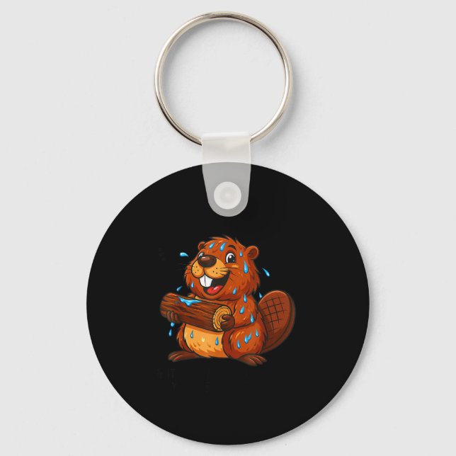 Soggy Beaver Bbq If It's Not All Over Your Face Yo Keychain (Front)