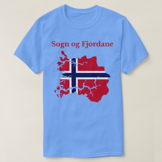 Sogn og Fjordane County Norway T-Shirt (Design Front)
