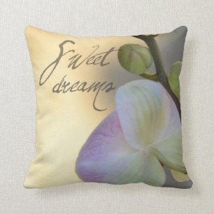 Sogni D'oro (sweet dreams) Orchid Throw Pillow
