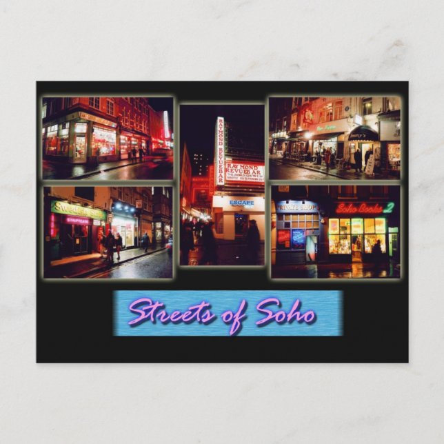 Soho london postcard (Front)