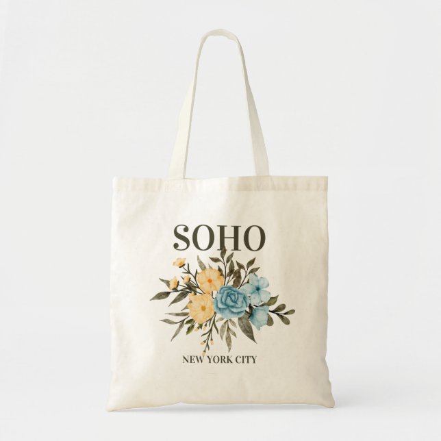 SOHO Neighborhood, New York City Budget Tote Bag (Front)