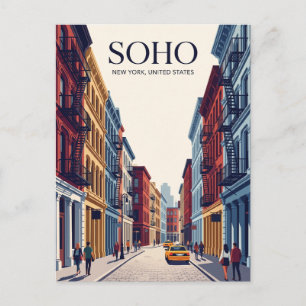SoHo New York State Postcard