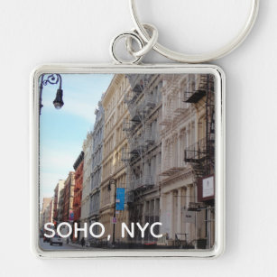 SoHo NYC Downtown Manhattan New York City Street Keychain