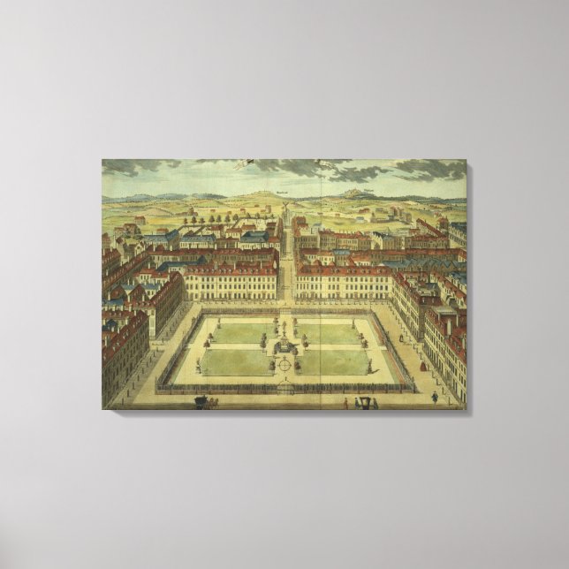Soho or King's Square, for 'Stow's Survey of Londo Canvas Print (Front)