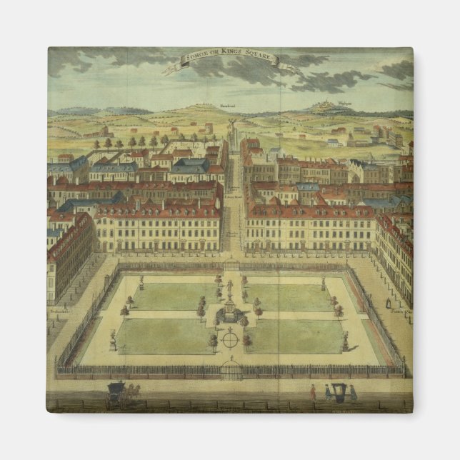 Soho or King's Square, for 'Stow's Survey of Londo Magnet (Front)