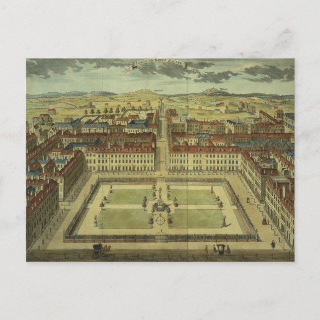 Soho or King's Square, for 'Stow's Survey of Londo Postcard (Front)