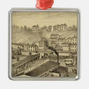 Soho Saw and Planing Mills and Barge Yards Metal Ornament