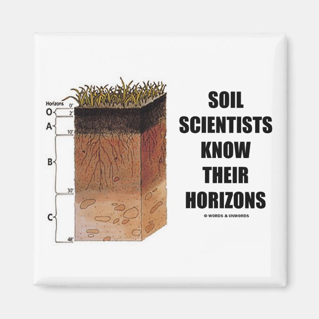 Soil Scientists Know Their Horizons Magnet (Front)