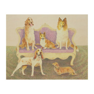 Soiree in the salon wood wall art