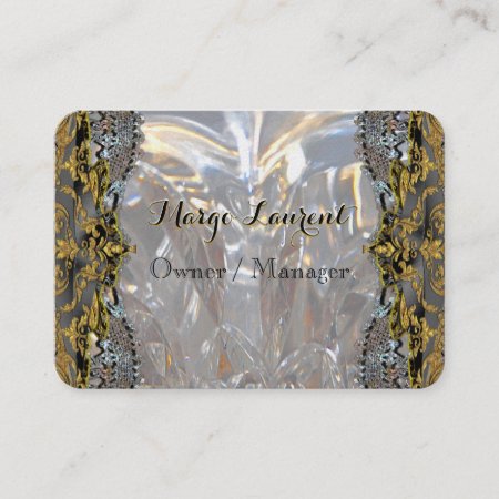 Soirée Luxury Gold Professional Round Business Card