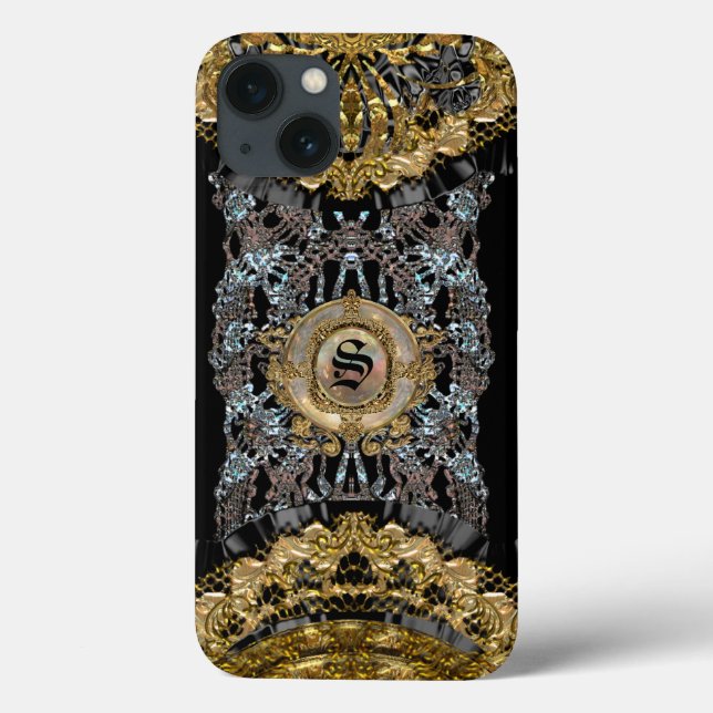 Sojeye Old Baroque Style X Monogram Case-Mate iPhone Case (Back)