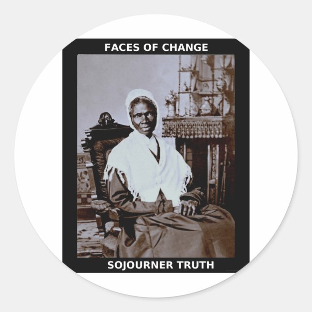 Sojourner Truth Classic Round Sticker (Front)
