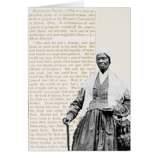 Sojourner Truth - Women's Rights Cards (Front)