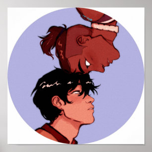 Sokka and Zuko Head Bonk transparent Poster