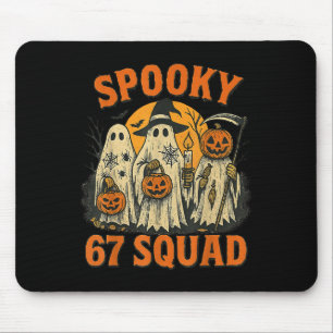 Soky 67 Squad Funny Halloween Ghost 6 7 Six Seven  Mouse Pad