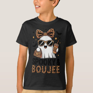 Soky & Boujee Ghost Coquette Leopard Boo Jee H T-Shirt