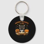 Soky Biscuits Club Cat Funny Halloween Baking Tee  Keychain