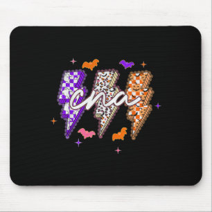 Soky Cna Nurse Ghost Preppy Lightning Bolt Hallowe Mouse Pad