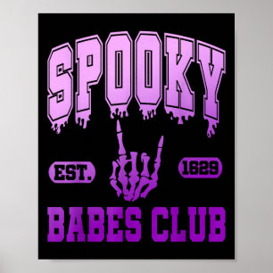Soky Est. 1629 Babes Club, Retro, Goth  Poster
