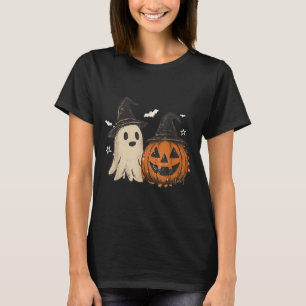 Soky Ghost Halloween Preppy Floral Pumpkin Soky Se T-Shirt