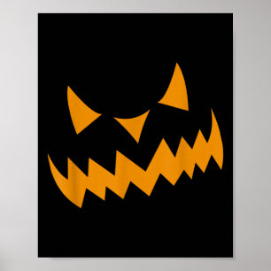 Soky Jack O Lantern Creepy Face For Halloween Humo Poster