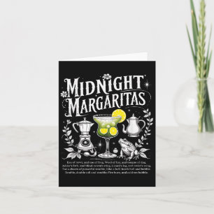 Soky Midnight Margaritas Funny Halloween Drink Card