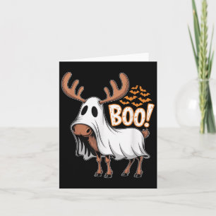 Soky Moose Ghost Boo Costume Halloween Party Card