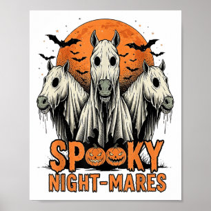 Soky Night-mares Halloween Horse Ghost Funny Soky  Poster