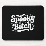 Soky Retro Halloween Witch Quote Saying Bats Gift  Mouse Pad