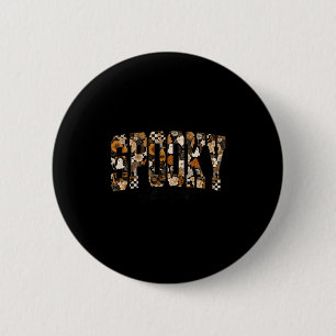 Soky Season Floral Ghost Halloween Fall Vibes Soky Button