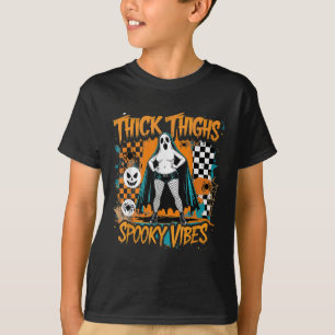 Soky Vibes Thick Thighs Cute Ghost Humor T-Shirt
