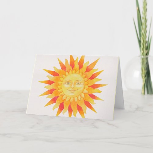 Sol blank greeting card