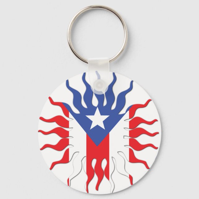 Sol Boricua Keychain (Front)